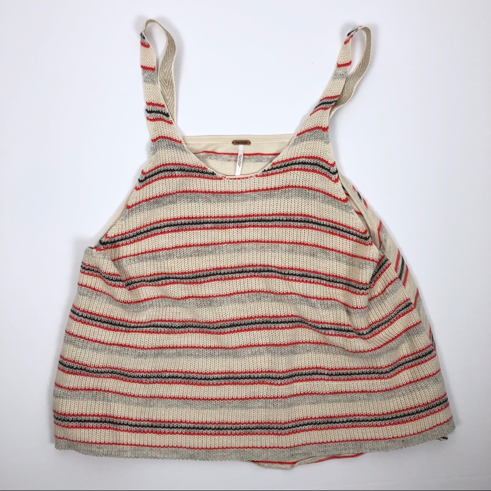Free People Striped Sailor Tank Top Sweater Knit